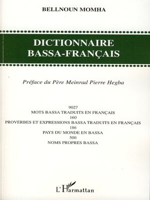 cover image of Dictionnaire Bassa-Français